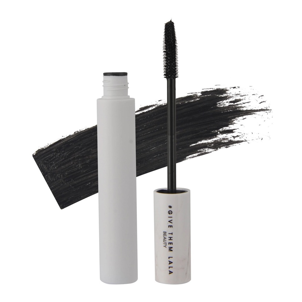 Give Them Lala Everyday Mascara in Black with Silicone Wand Full Size 0.35oz 10g